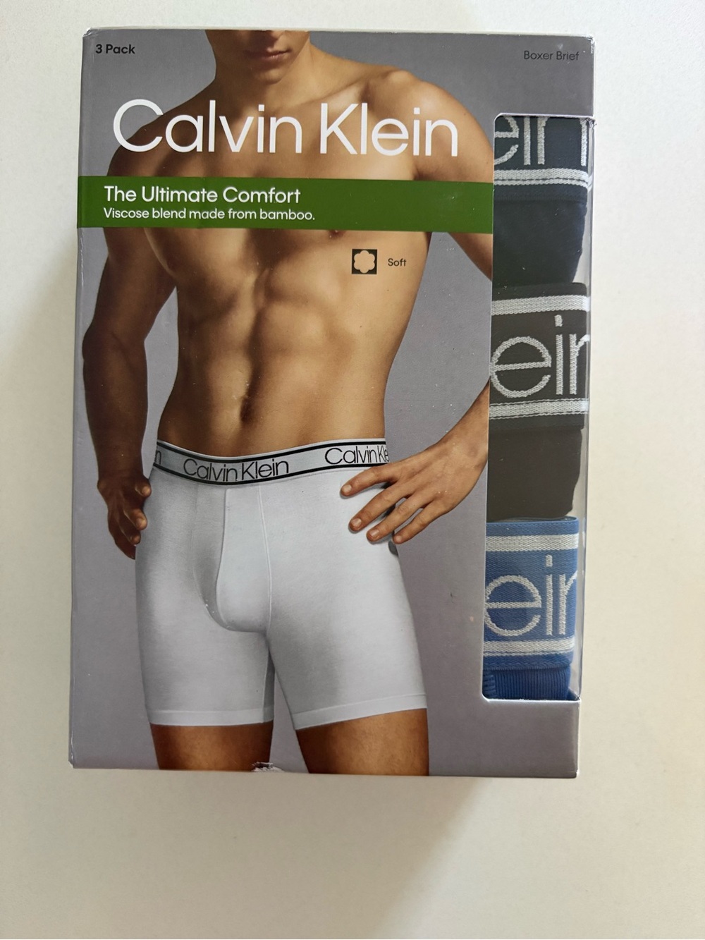 Calvin Klein Boxer Brief 3-Pack – Black, Blue XL